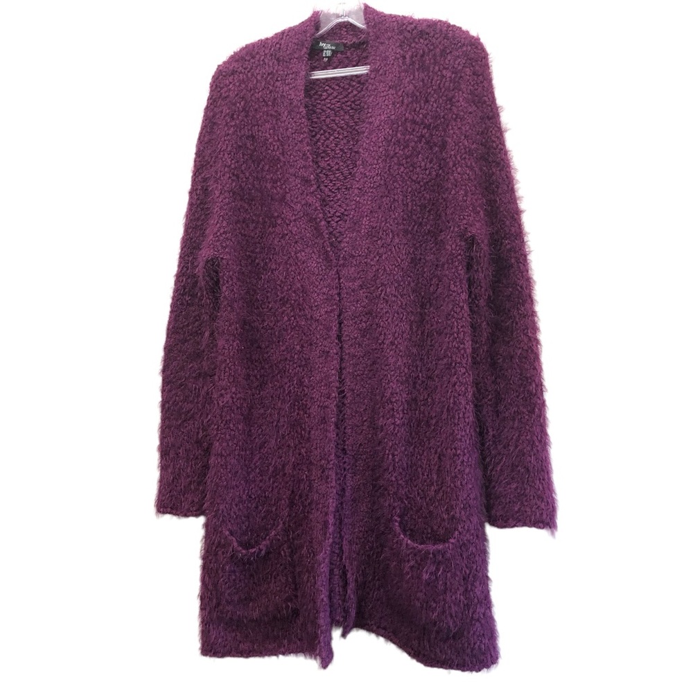 Ivy Beau Long Sleeve V-Neck Cardigan Women's Size 8/10 Maroon